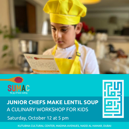 Saturday, October 12 — Junior Chefs Make Lentil Soup: A Culinary Workshop for Kids