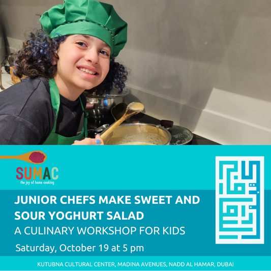 Saturday, October 19 — Junior Chefs Make Sweet and Sour Yogurt Salad: A Culinary Workshop for Kids